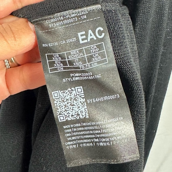 Marciano black longline open front cardigan size XS - Picture 9 of 10